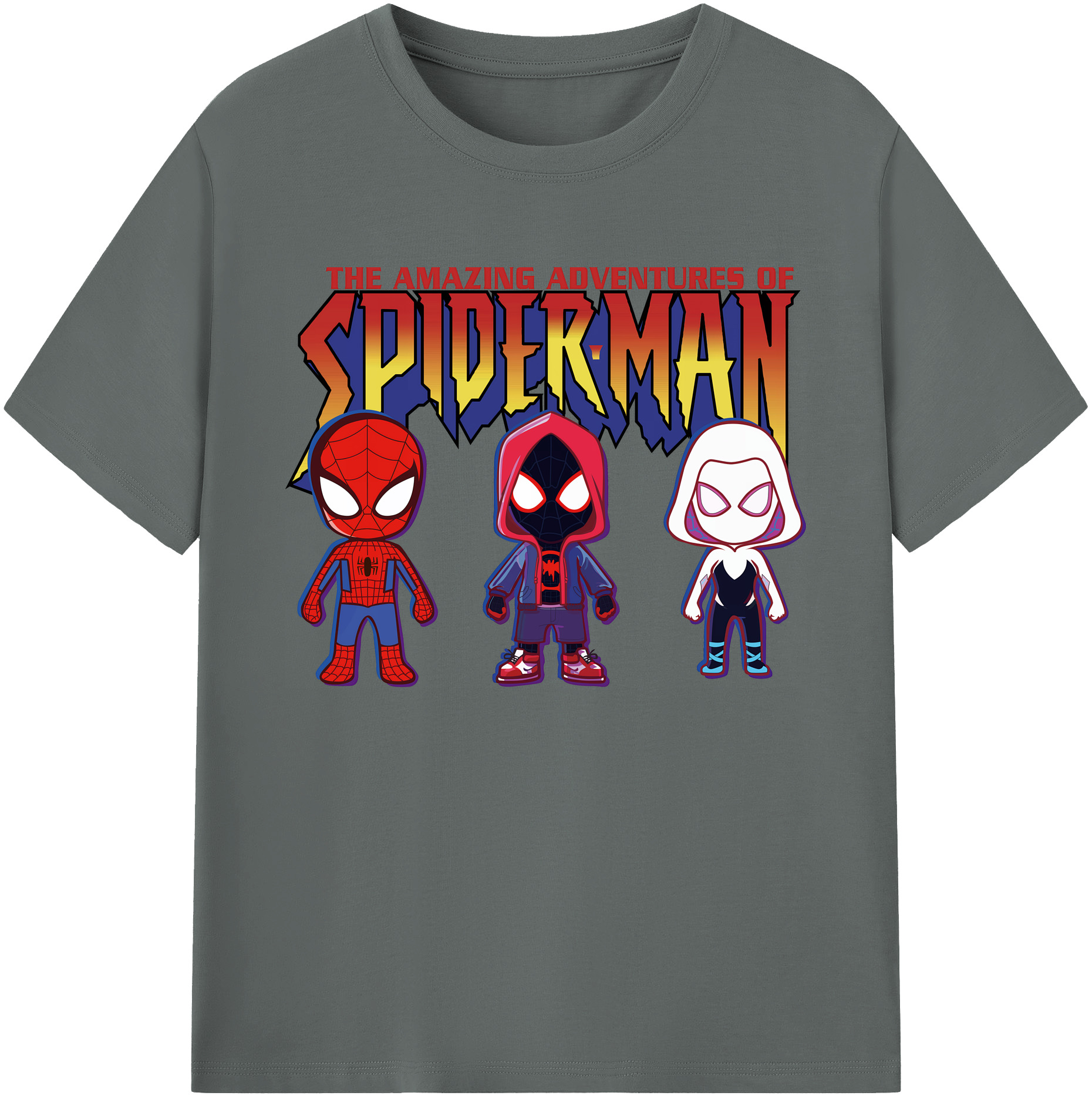 （画像用） Spider Man スパイダーマン 綿100％ メンズ半袖Tシャツ｜肌触りやわらか＆通気性